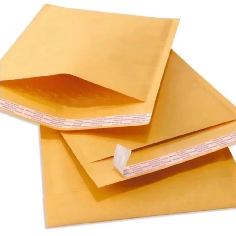 New 25-Pack of 4” x 8” Kraft Padded Mailer Shipping Envelopes